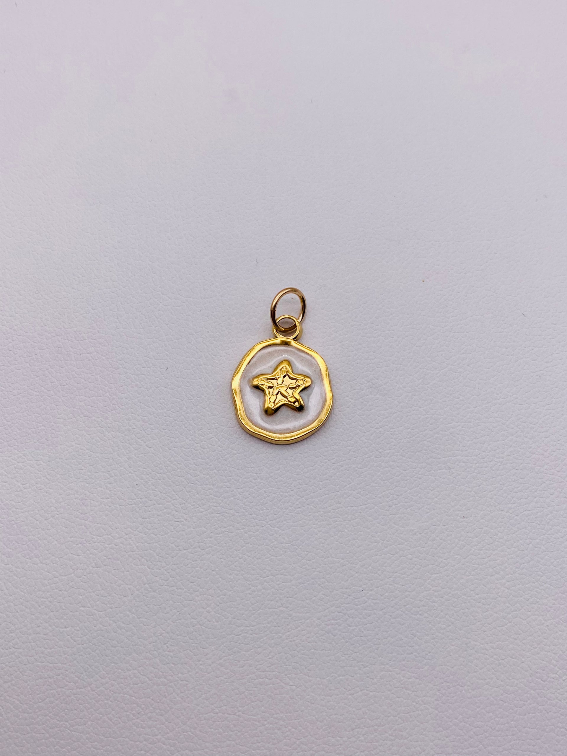 STAR WHITE EPOXY CHARM