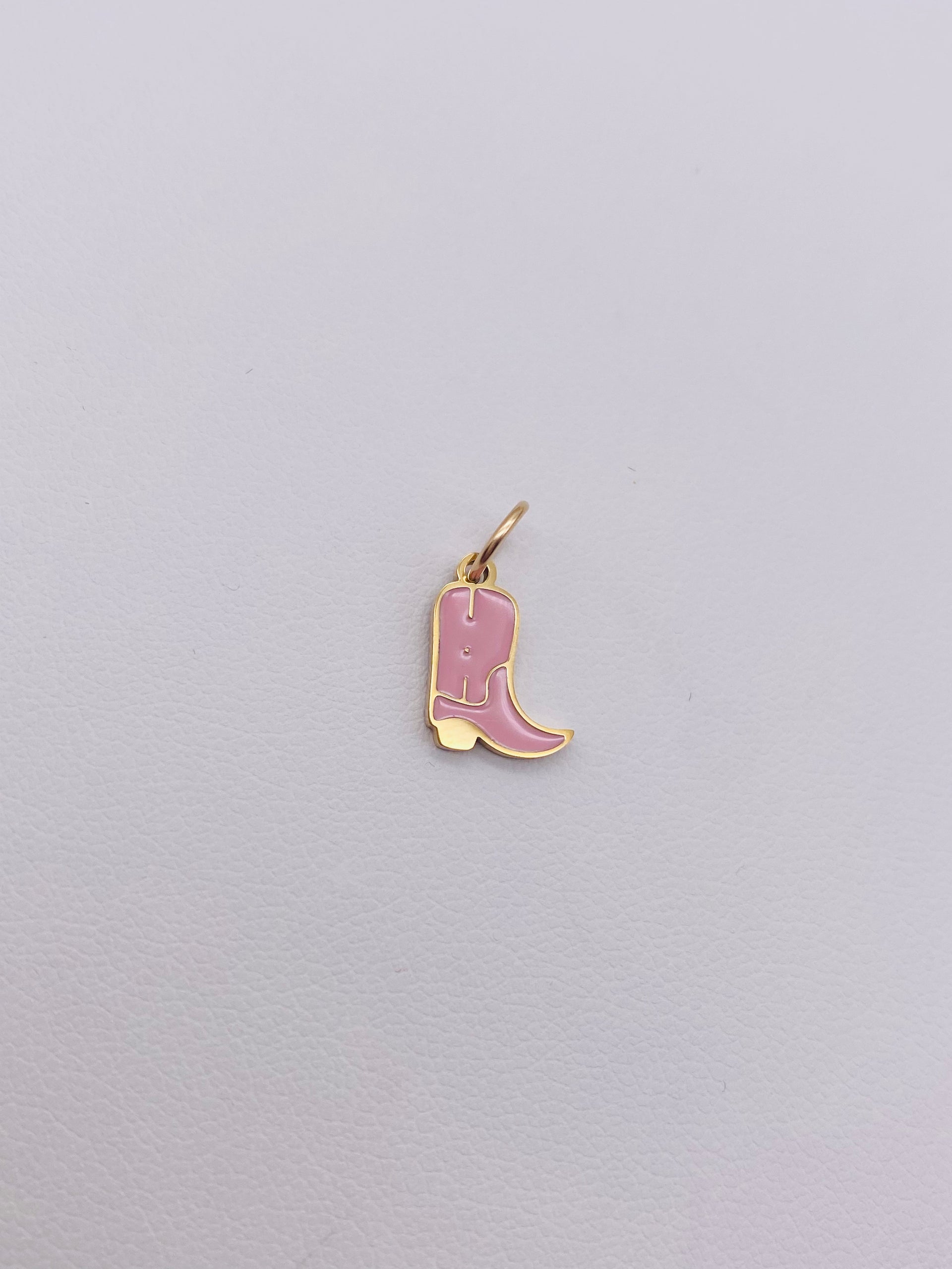 Pink Boot Charm