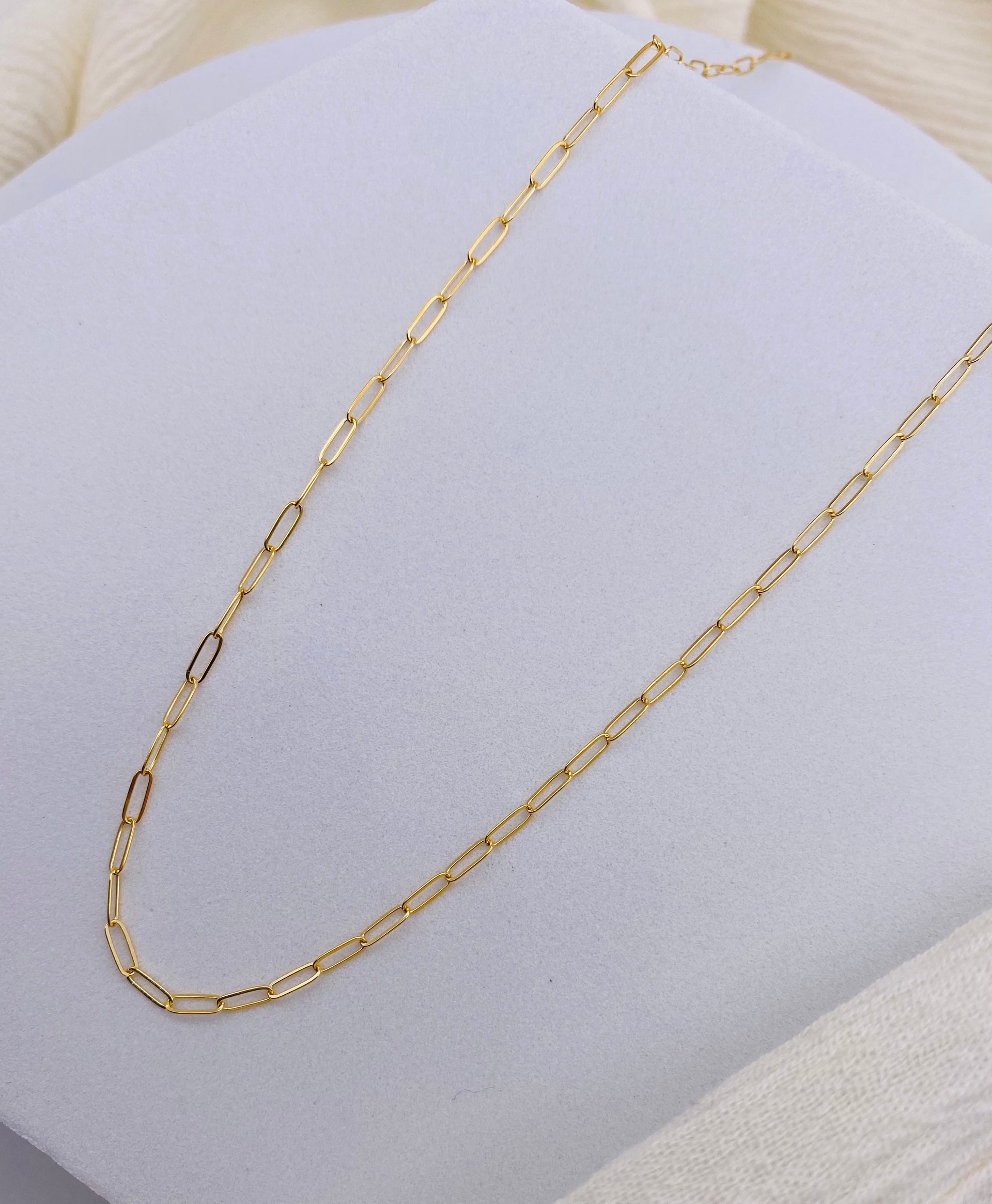 Dainty Paperclip Necklace