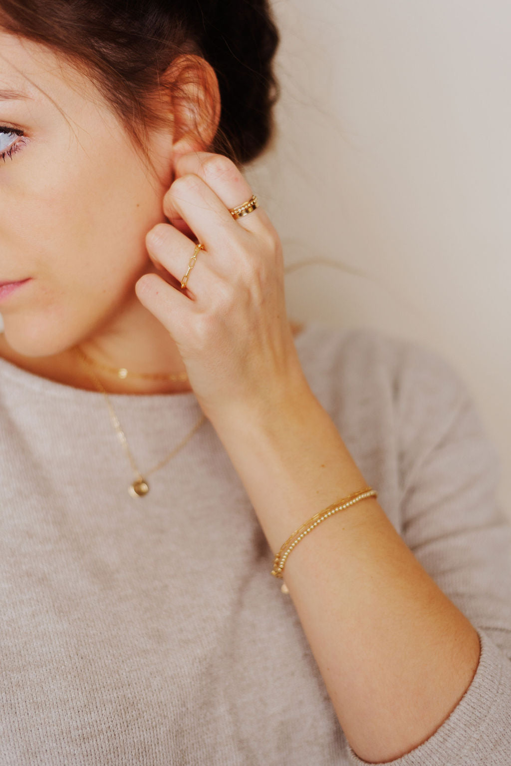 Dainty Paperclip Bracelet