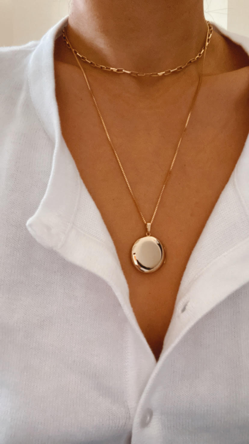 Circle Locket Necklace